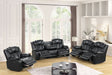 Ace Black 3-Piece Reclining Living Room Set by Happy Homes at Eve Furniture