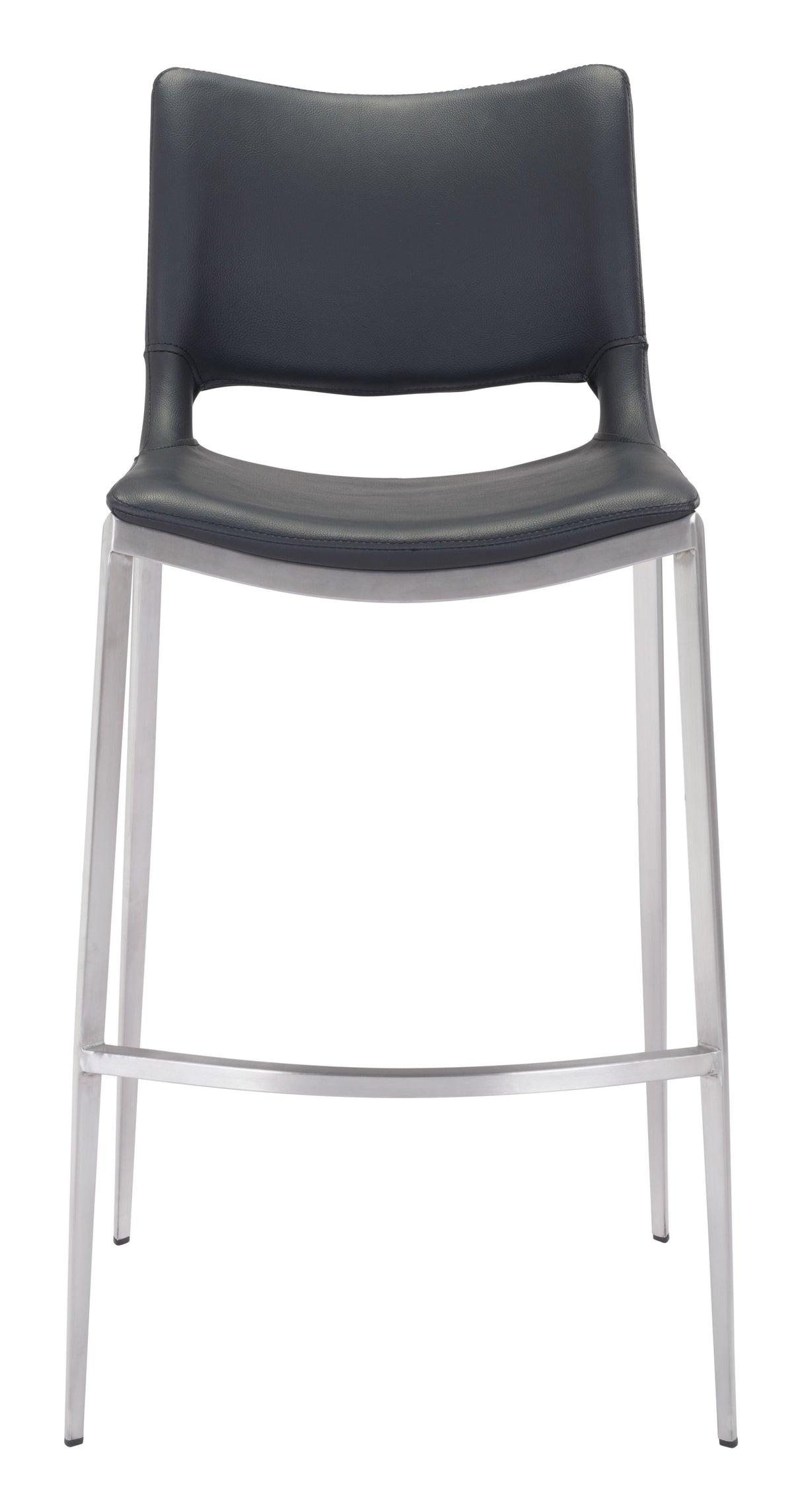 Ace Black & Silver Barstool (Set of 2) by Zuomod at Eve Furniture