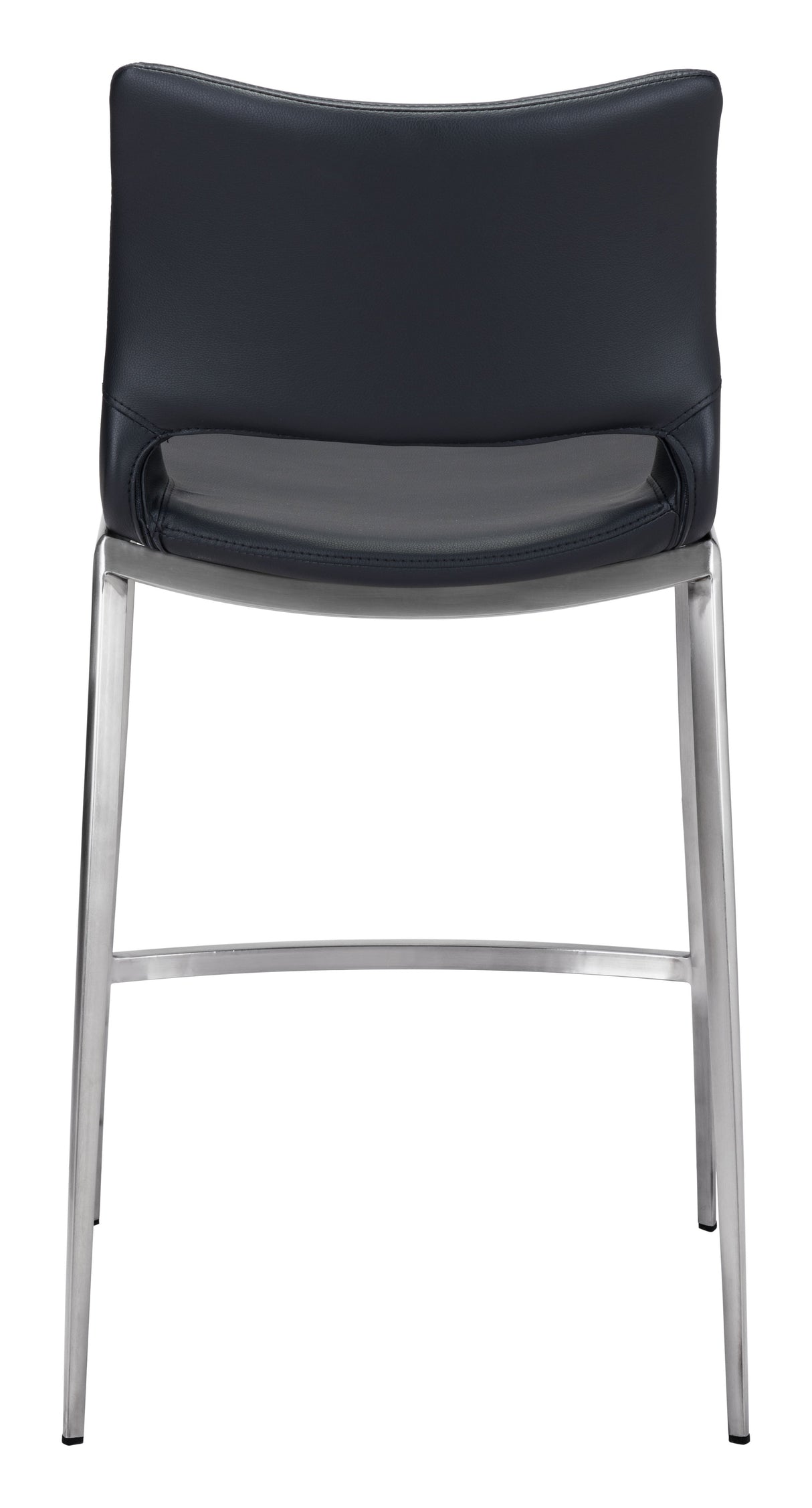 Ace Black & Silver Counter Stool (Set of 2) by Zuomod at Eve Furniture