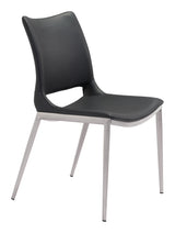 Ace Black & Silver Dining Chair (Set of 2) by Zuomod at Eve Furniture
