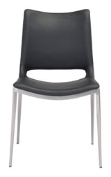 Ace Black & Silver Dining Chair (Set of 2) by Zuomod at Eve Furniture