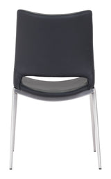 Ace Black & Silver Dining Chair (Set of 2) by Zuomod at Eve Furniture