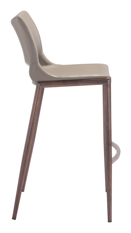 Ace Brown & Walnut Barstool (Set of 2) by Zuomod at Eve Furniture