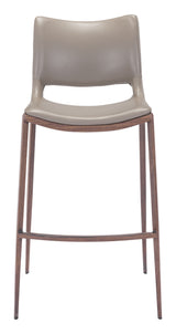 Ace Brown & Walnut Barstool (Set of 2) by Zuomod at Eve Furniture