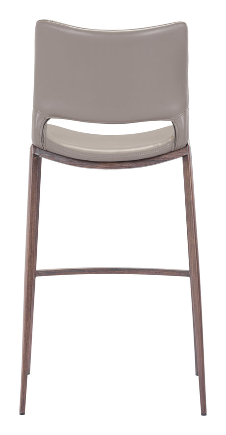 Ace Brown & Walnut Barstool (Set of 2) by Zuomod at Eve Furniture