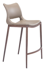 Ace Brown & Walnut Counter Stool (Set of 2) by Zuomod at Eve Furniture
