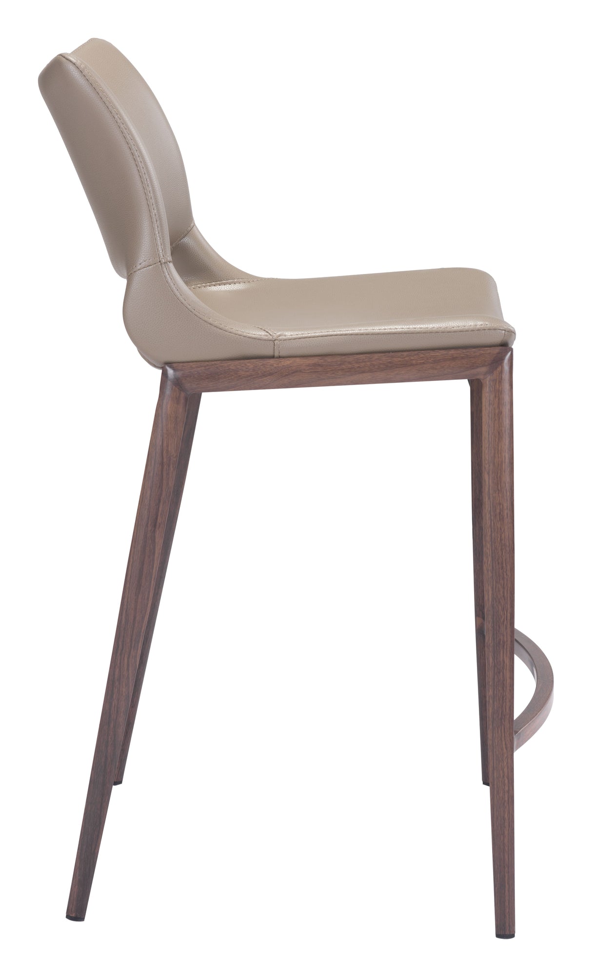 Ace Brown & Walnut Counter Stool (Set of 2) by Zuomod at Eve Furniture