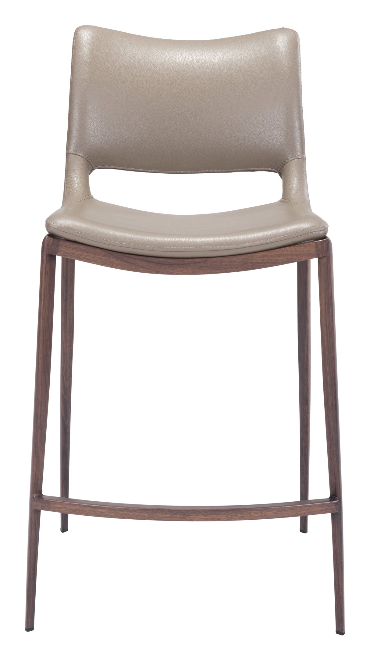 Ace Brown & Walnut Counter Stool (Set of 2) by Zuomod at Eve Furniture