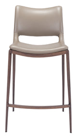 Ace Brown & Walnut Counter Stool (Set of 2) by Zuomod at Eve Furniture