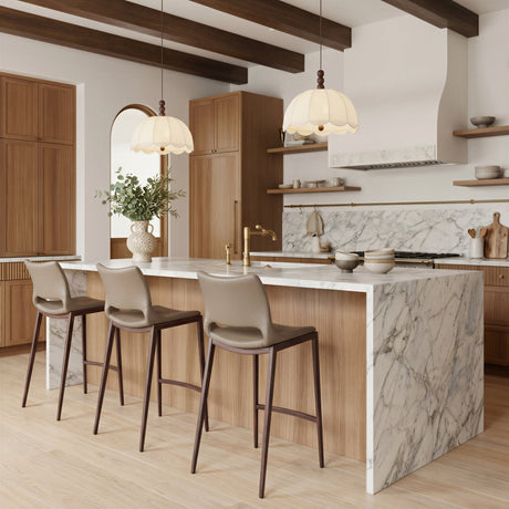 Ace Brown & Walnut Counter Stool (Set of 2) by Zuomod at Eve Furniture