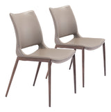 Ace Brown & Walnut Dining Chair (Set of 2) by Zuomod at Eve Furniture