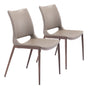 Ace Brown & Walnut Dining Chair (Set of 2) by Zuomod at Eve Furniture