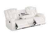Ace White 3-Piece Reclining Living Room Set by Happy Homes at Eve Furniture