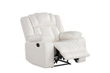 Ace White 3-Piece Reclining Living Room Set by Happy Homes at Eve Furniture