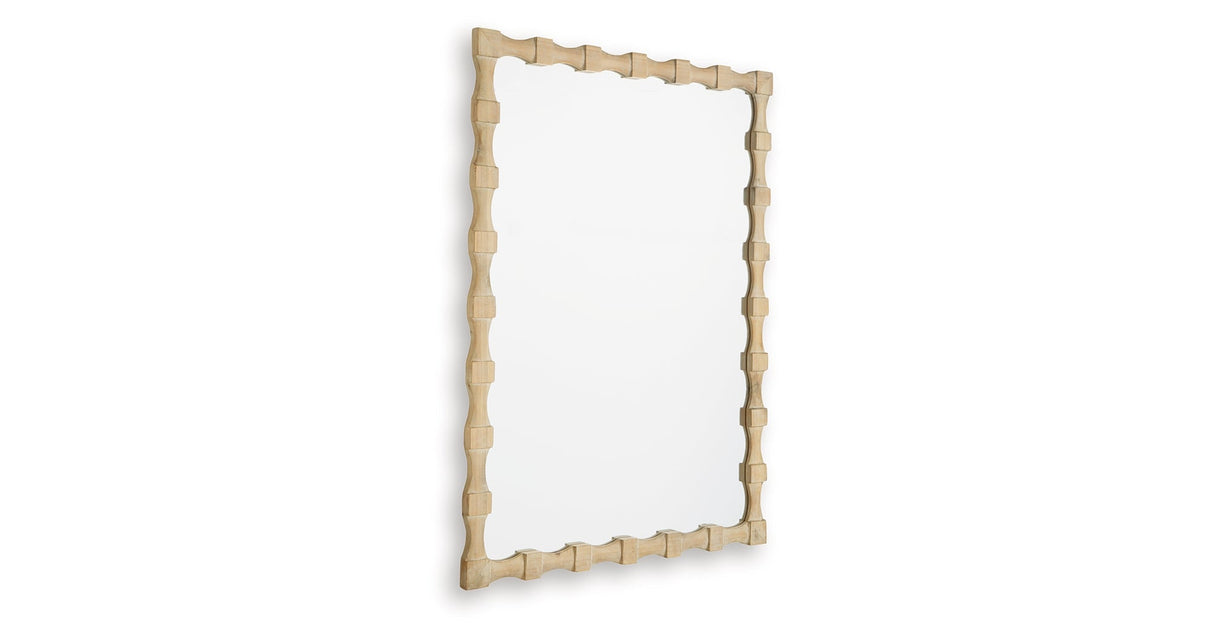 Acelmore Light Brown Accent Mirror by Ashley at Eve Furniture
