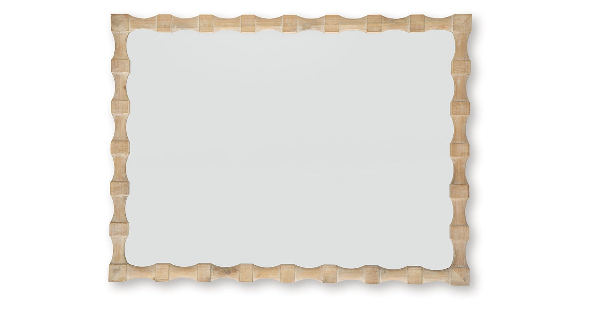 Acelmore Light Brown Accent Mirror by Ashley at Eve Furniture