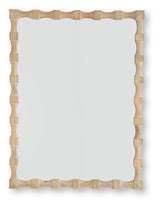 Acelmore Light Brown Accent Mirror by Ashley at Eve Furniture