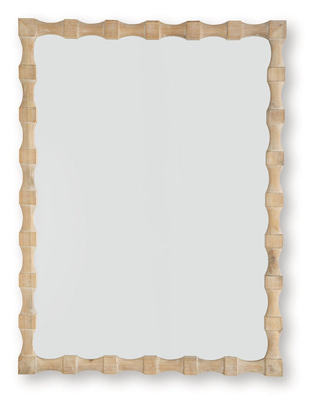 Acelmore Light Brown Accent Mirror by Ashley at Eve Furniture