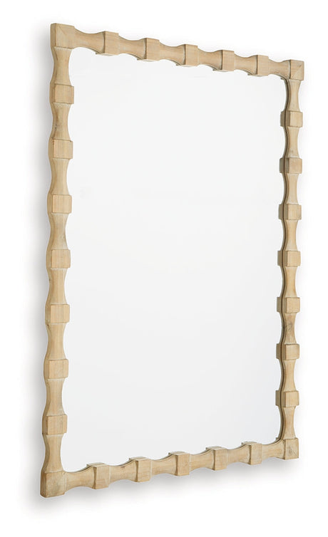 Acelmore Light Brown Accent Mirror by Ashley at Eve Furniture