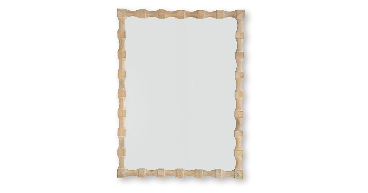 Acelmore Light Brown Accent Mirror by Ashley at Eve Furniture