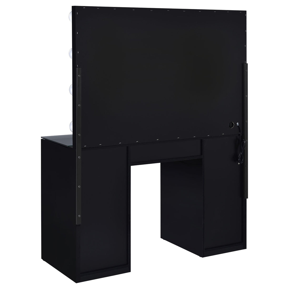 Acena Black High Gloss 7-drawer Vanity Set with Lighting by Coaster at Eve Furniture