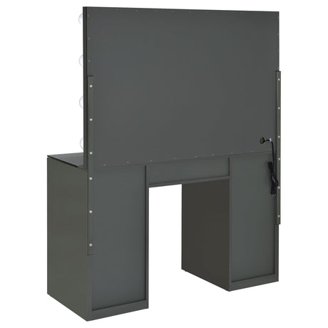 Acena Grey High Gloss 7-drawer Vanity Set with Lighting by Coaster at Eve Furniture