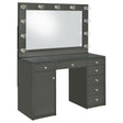 Acena Grey High Gloss 7-drawer Vanity Set with Lighting by Coaster at Eve Furniture