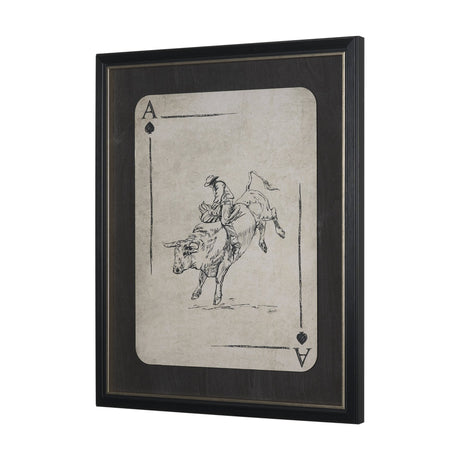 Aces Wild I by Mercana Studio Textured Framed Artwork Matted under Glass by Mercana at Eve Furniture