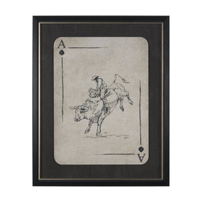 Aces Wild I by Mercana Studio Textured Framed Artwork Matted under Glass by Mercana at Eve Furniture