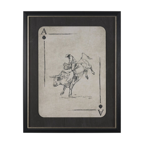 Aces Wild I by Mercana Studio Textured Framed Artwork Matted under Glass by Mercana at Eve Furniture