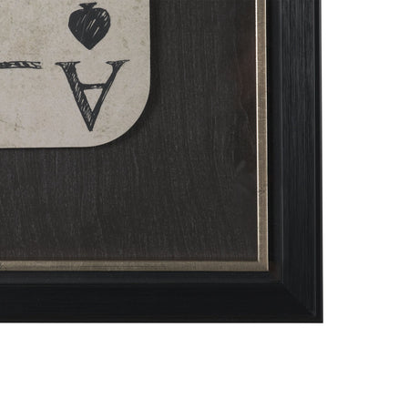 Aces Wild II by Mercana Studio Textured Framed Artwork Matted under Glass by Mercana at Eve Furniture