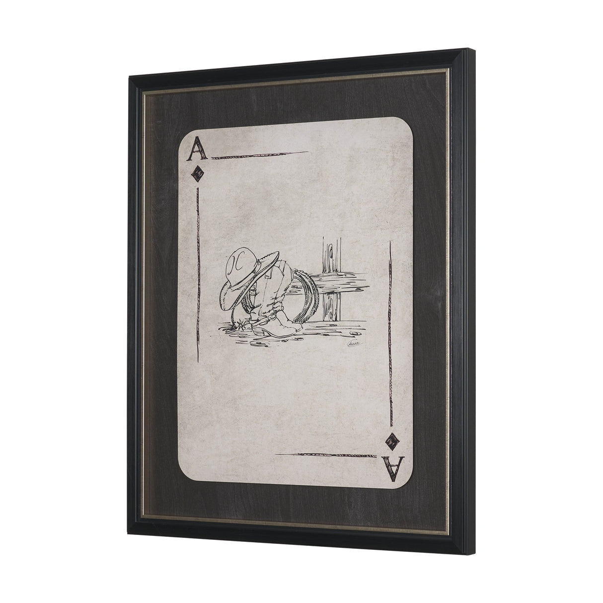 Aces Wild IV by Mercana Studio Textured Framed Artwork Matted under Glass by Mercana at Eve Furniture