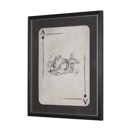 Aces Wild IV by Mercana Studio Textured Framed Artwork Matted under Glass by Mercana at Eve Furniture