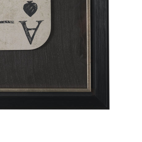 Aces Wild IV by Mercana Studio Textured Framed Artwork Matted under Glass by Mercana at Eve Furniture