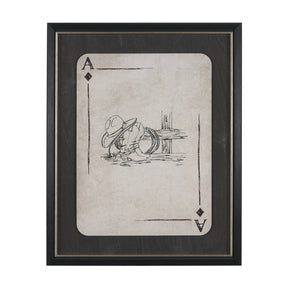 Aces Wild IV by Mercana Studio Textured Framed Artwork Matted under Glass by Mercana at Eve Furniture