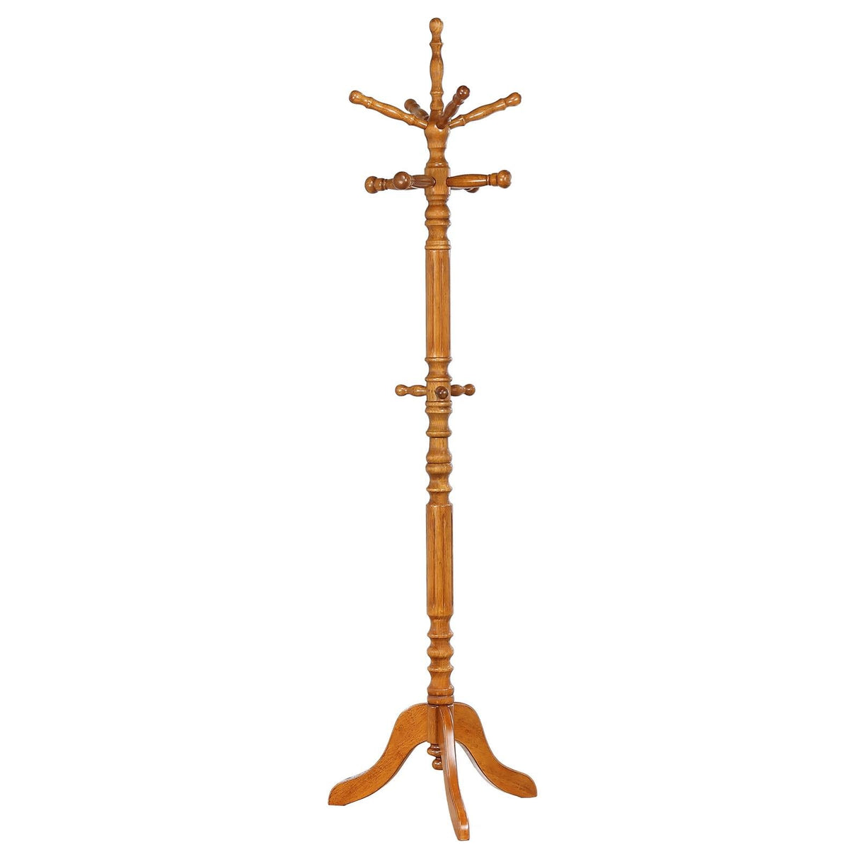 Achelle Golden Brown Coat Rack with 11 Hooks