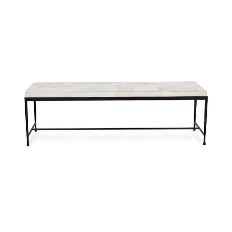 Achen Dusty Cream 60" Accent Bench by Classic Home at Eve Furniture