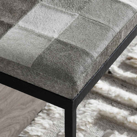 Achen Accent Bench - Sparrow Gray by Classic Home at Eve Furniture