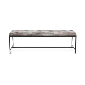 Achen Accent Bench - Sparrow Gray by Classic Home at Eve Furniture