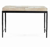 Achen Ivory Hide 28" Bench by Classic Home at Eve Furniture