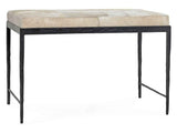 Achen Ivory Hide 28" Bench by Classic Home at Eve Furniture