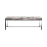 Achen Sparrow Gray Rectangular Accent Bench by Classic Home at Eve Furniture