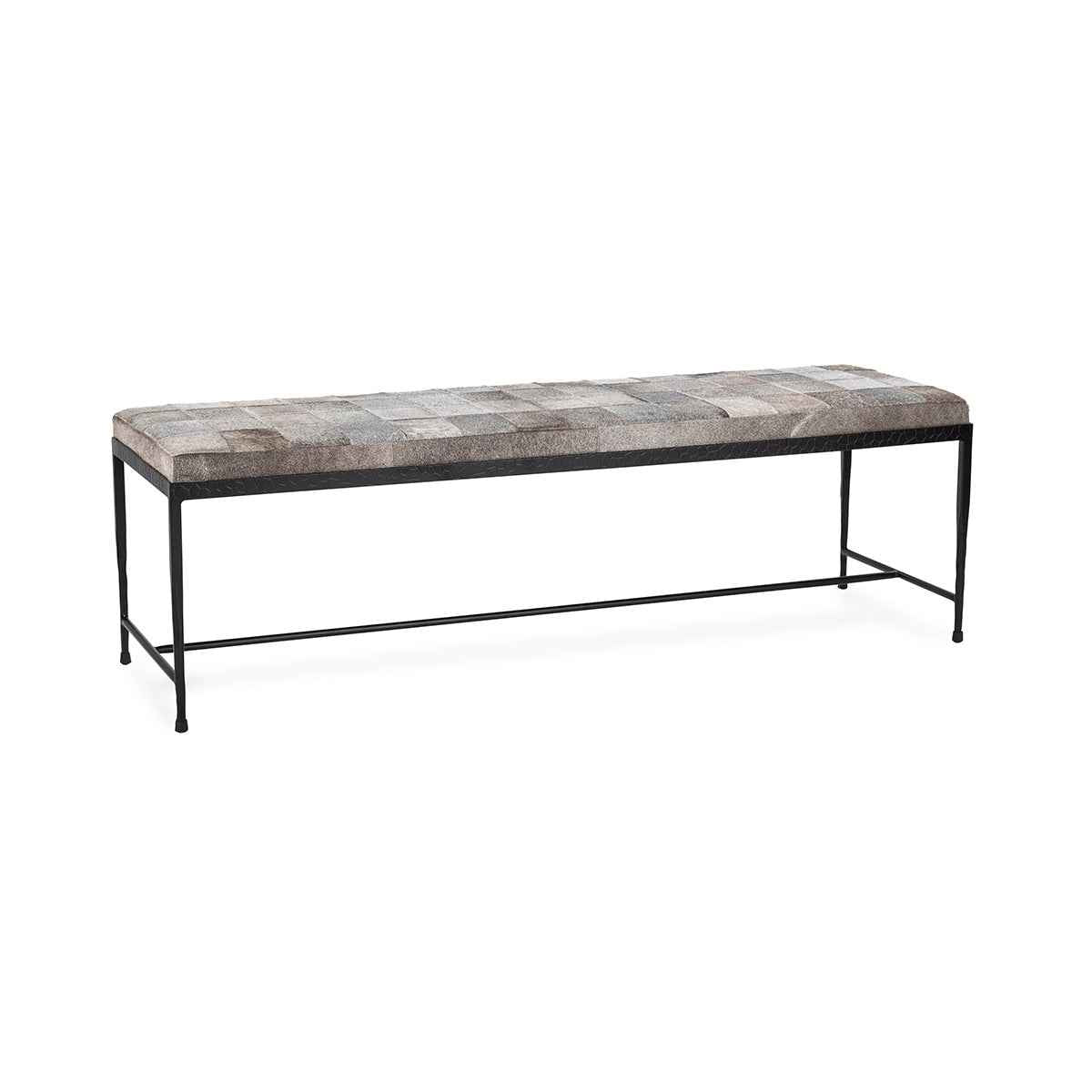 Achen Sparrow Gray Rectangular Accent Bench by Classic Home at Eve Furniture