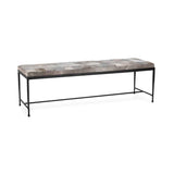 Achen Sparrow Gray Rectangular Accent Bench by Classic Home at Eve Furniture
