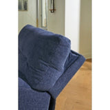 Acklen Place Navy 3-Piece Dual Power Reclining Modular Sectional with LAF Chaise by Ashley at Eve Furniture