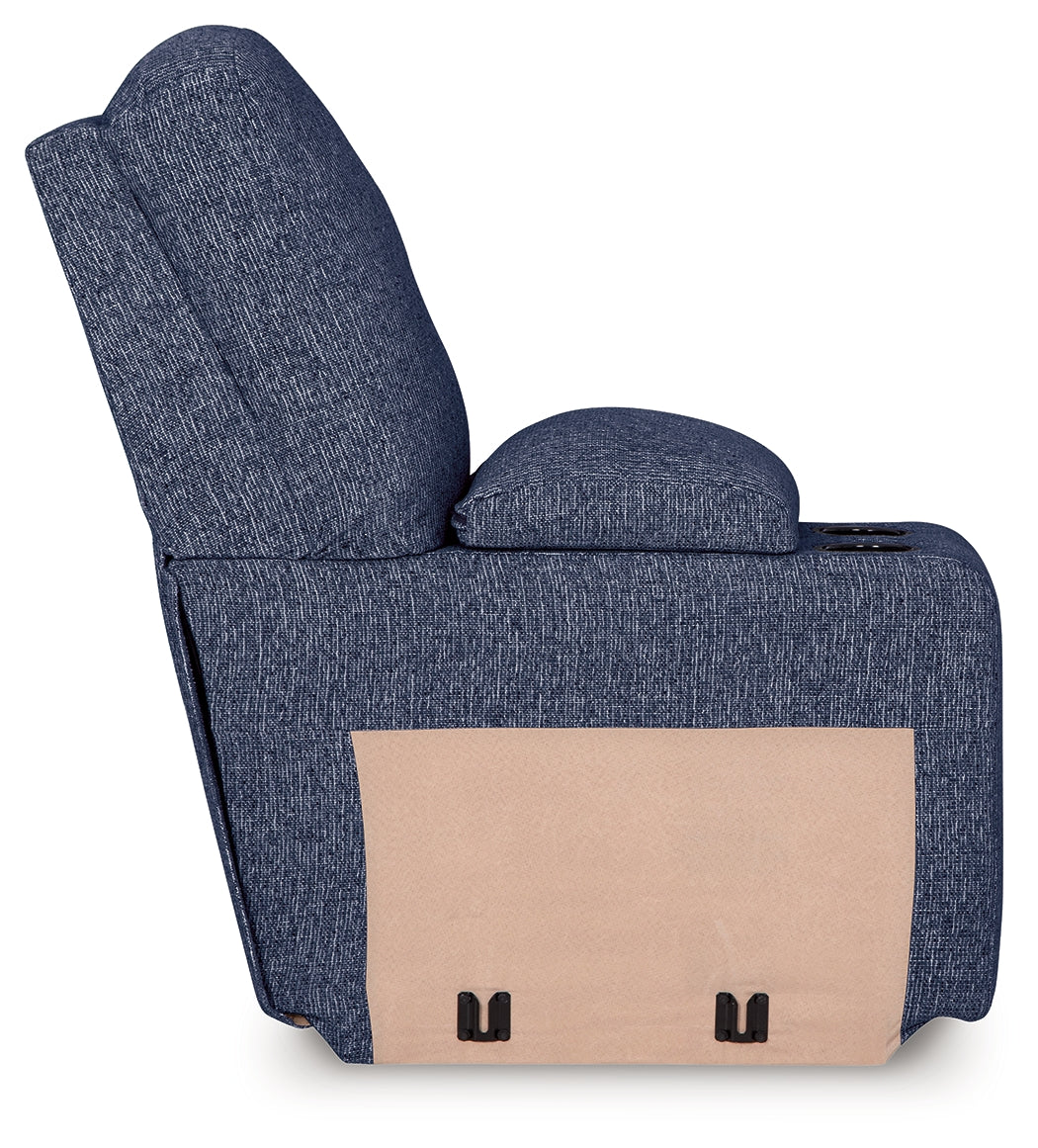 Acklen Place Navy 6-Piece Dual Power Reclining Modular Sectional by Ashley at Eve Furniture