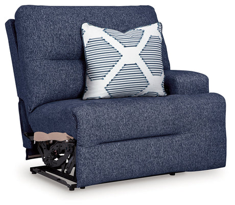 Acklen Place Navy 6-Piece Dual Power Reclining Modular Sectional by Ashley at Eve Furniture