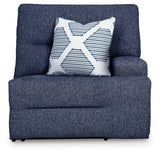 Acklen Place Navy 7-Piece Dual Power Reclining Modular Sectional by Ashley at Eve Furniture