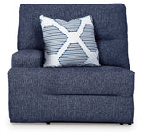 Acklen Place Navy 7-Piece Dual Power Reclining Modular Sectional by Ashley at Eve Furniture