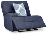 Acklen Place Navy 7-Piece Dual Power Reclining Modular Sectional by Ashley at Eve Furniture
